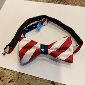 Patriotic clip on bow tie